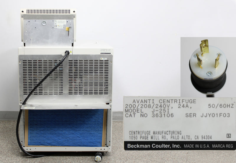 Beckman Coulter Avanti J-25I High-Speed Refrigerated Floor Centrifuge 363106