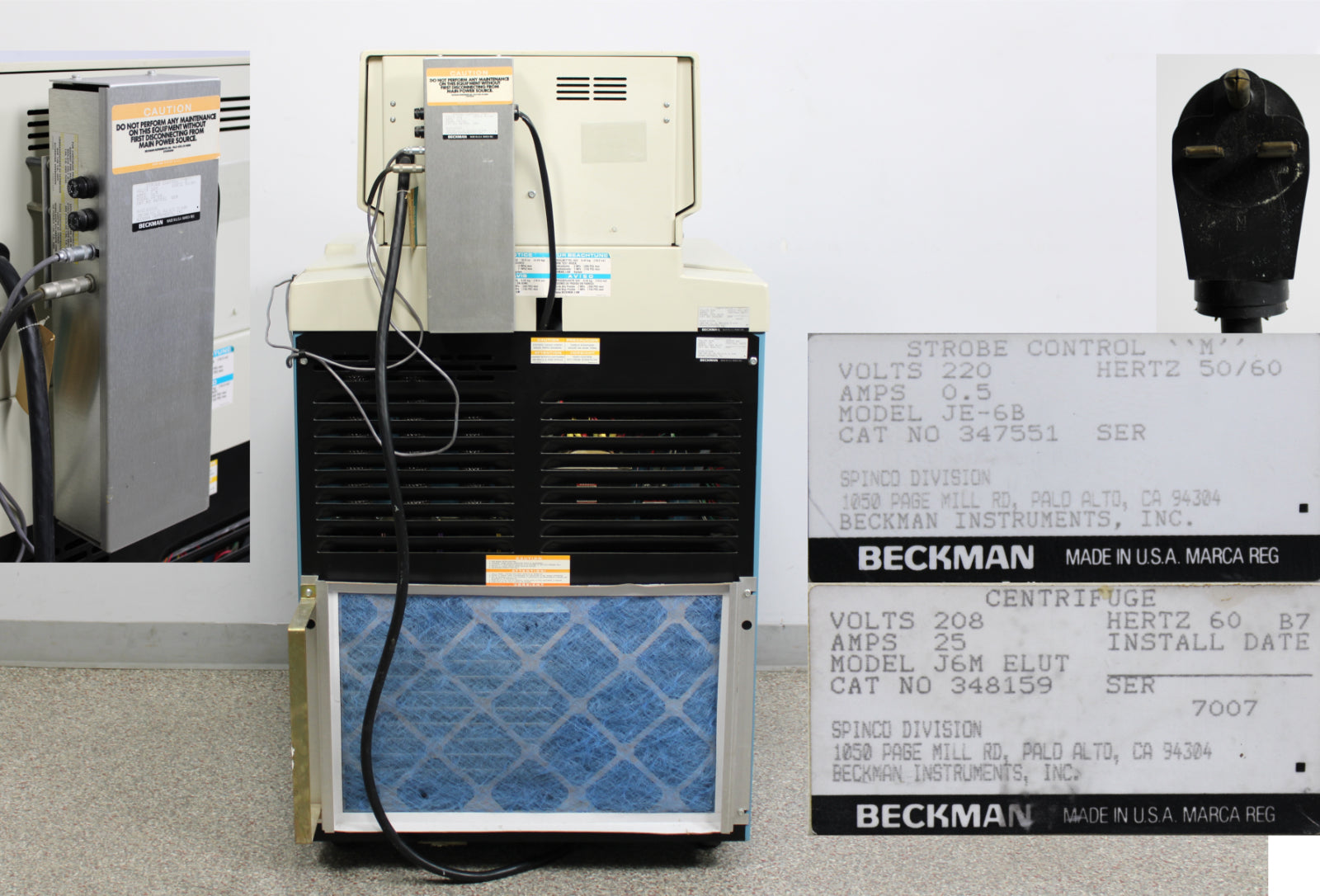 Beckman J6M ELUT Elutriation Centrifuge w/ JE-5.0 Rotor