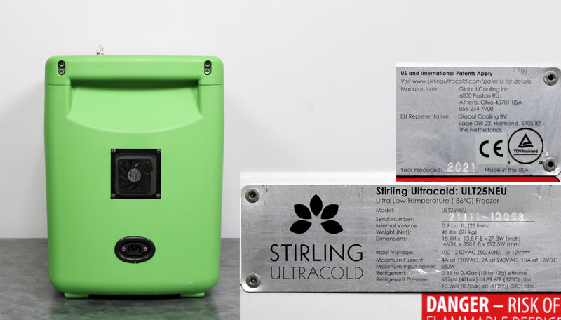 Stirling Ultracold ULT25NEU Portable -86°C ULT Ultra-Low Temperature Freezer