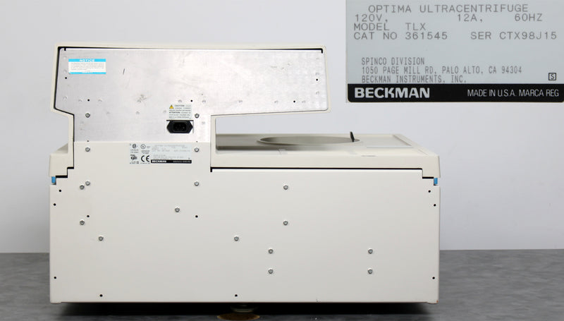 Beckman Optima TLX 120K Refrigerated Benchtop Ultracentrifuge 361545