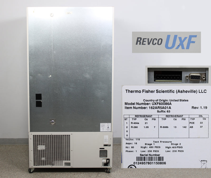 Thermo Revco UxF UXF60086A -86°C Upright ULT Ultra-Low Temperature Freezer
