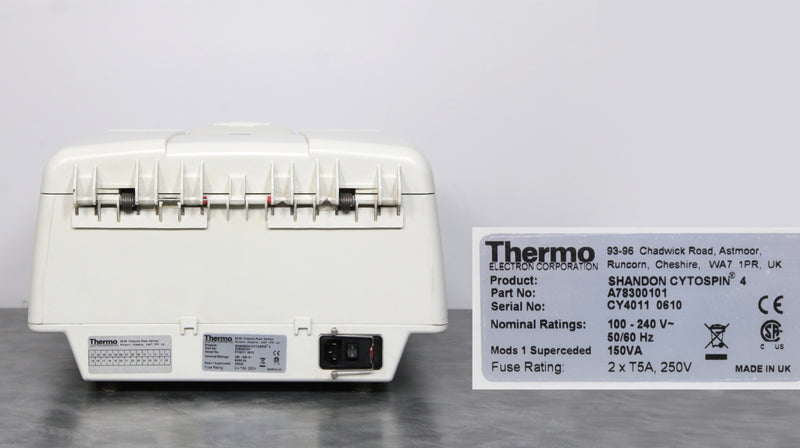Thermo Electron Shandon CytoSpin 4 Cytocentrifuge A78300101 with Rotor