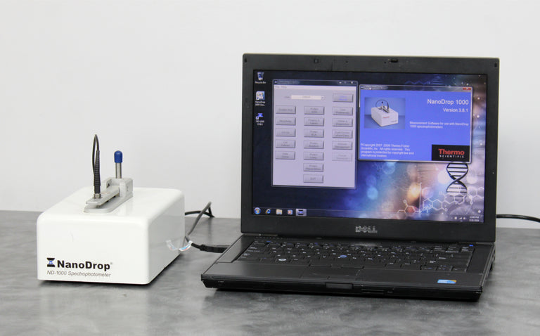 NanoDrop 1000 ND-1000 UV/Vis Spectrophotometer w/ Laptop & Software