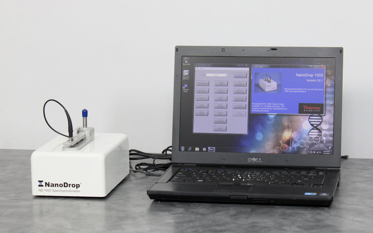 NanoDrop 1000 ND-1000 UV/Vis Spectrophotometer w/ Dell Laptop & Software