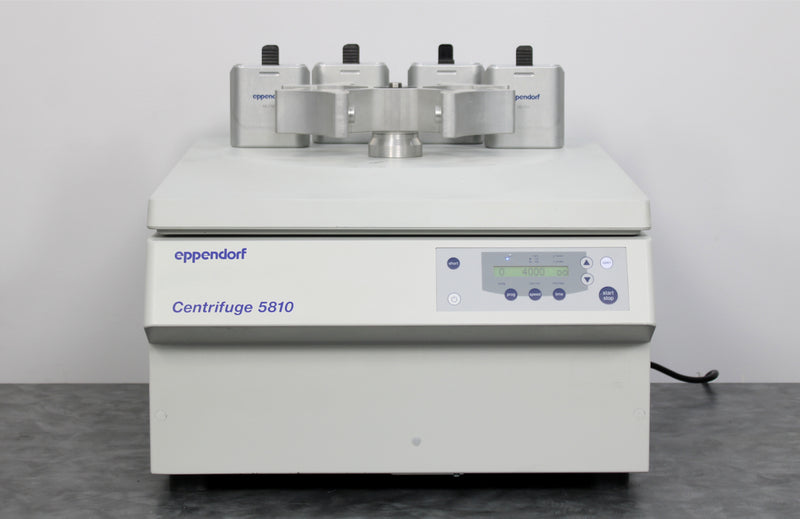 Eppendorf 5810 High-Speed Benchtop Centrifuge with A-4-62 Swing Rotor & Buckets