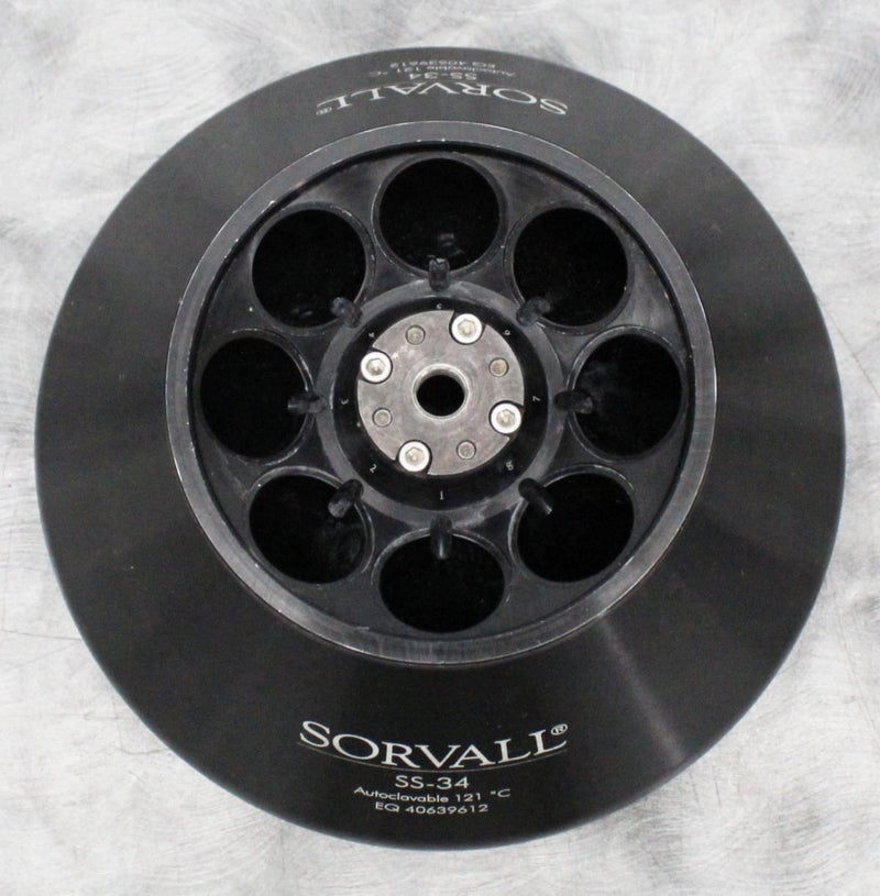 Sorvall SS-34 Centrifuge Fixed Angle Rotor 8x50mL 20,500 RPM 28020