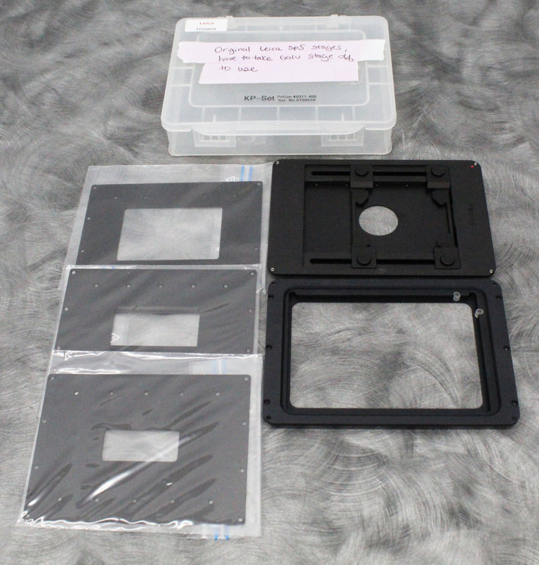 Leica Pecon 11532635 Universal Holding Frame KP Set w/ 3 Different Bottom Covers