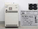 Kendro Laboratory Sorvall RC-M150GX Floor Micro-Ultracentrifuge back panel, label with serial number and manufacture date, x4 feet pads