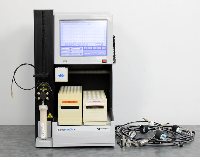 Teledyne Isco CombiFlash RF+ Automated Flash Chromatography 625230021 w/ 2 Racks