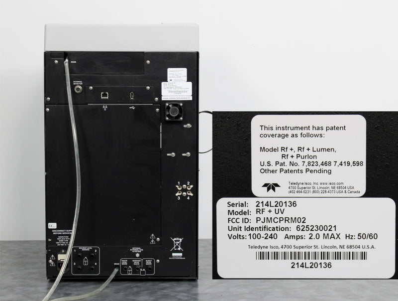 Teledyne Isco CombiFlash RF+ Automated Flash Chromatography 625230021 w/ 2 Racks