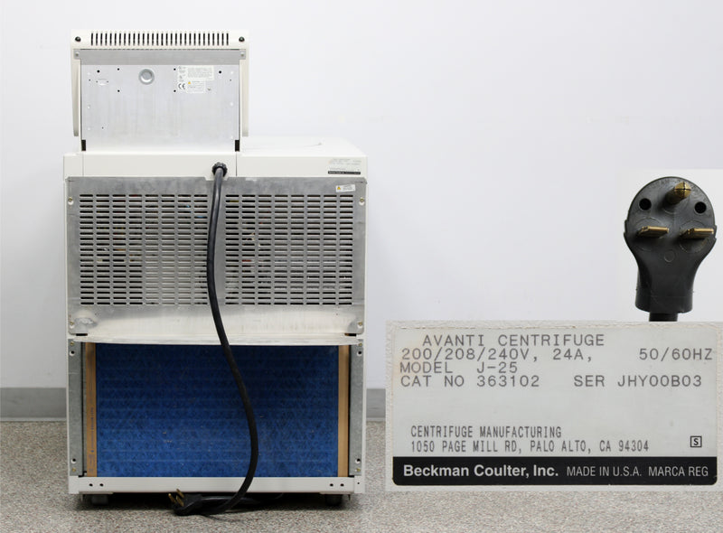 Beckman Coulter Avanti J-25 High Speed Refrigerated Floor Centrifuge 363102