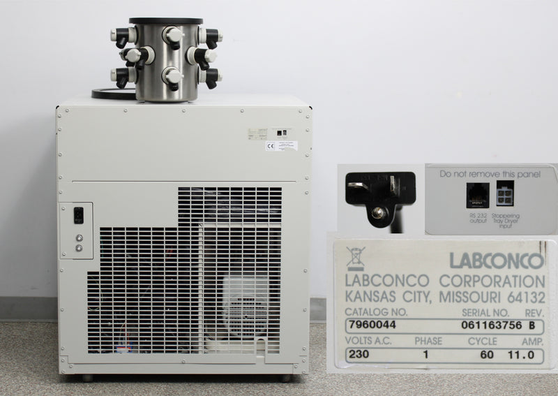 Labconco FreeZone Plus 12L -84°C Console Freeze Dryer Lyophilizer 230V 7960044
