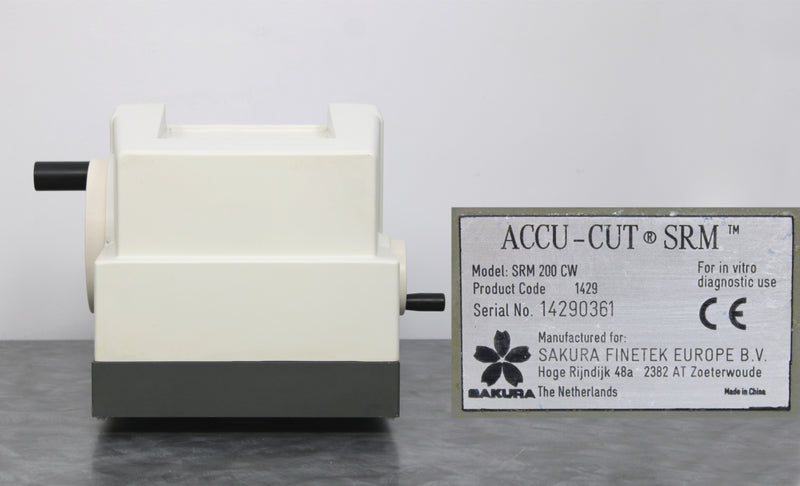 Sakura Accu-Cut SRM 200 CW Manual Rotary Microtome 1429 with Low Profile Holder