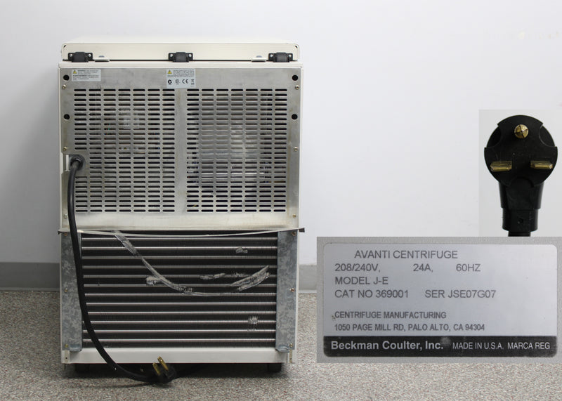 Beckman Coulter Avanti J-E High-Speed Refrigerated Floor Centrifuge 369001