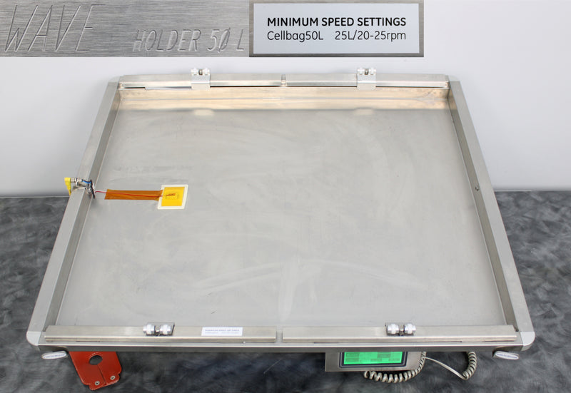 GE Wave Bioreactor 20/50EHT Rocker O2 In Air In with 50L Heated Holder Tray