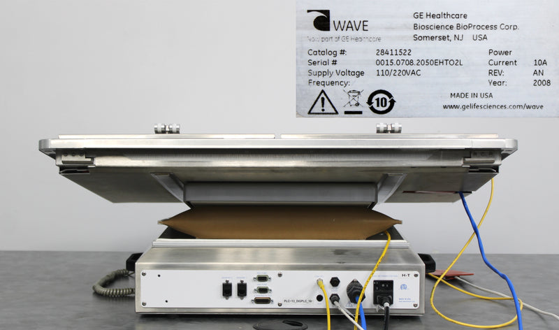 GE Wave Bioreactor 20/50EHT Rocker O2 In Air In with 50L Heated Holder Tray