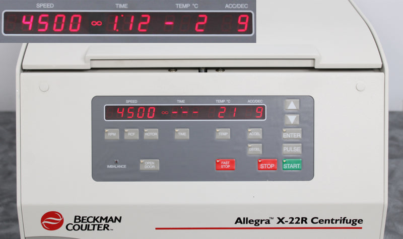 Beckman Coulter Allegra X-22R Refrigerated Benchtop Centrifuge w/ SX4250 Rotor