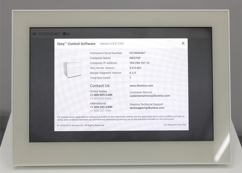 illumina iSeq 100 NGS Next-Generation Sequencing System 20021532