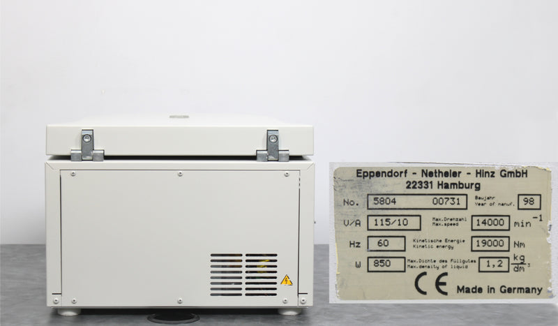 Eppendorf 5804 High-Speed Benchtop Centrifuge with A-2-MTP Microplate Rotor