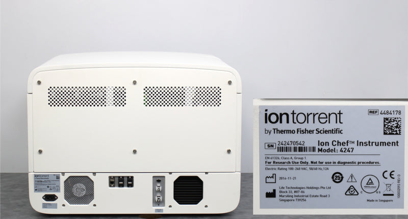 Thermo Scientific Ion Torrent Ion Chef Instrument Model 4247 4484178