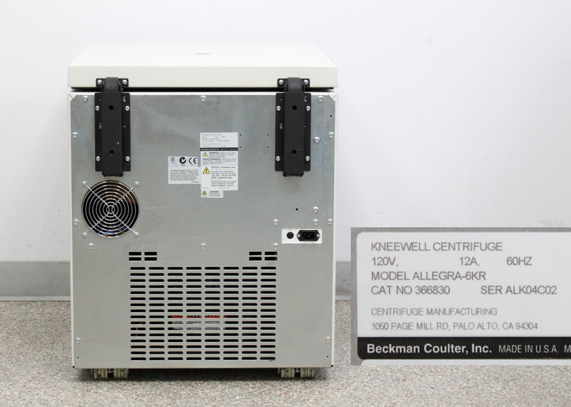 Beckman Coulter Allegra 6KR Kneewell Refrigerated Centrifuge 366830