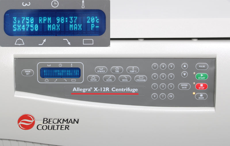 Beckman Coulter Allegra X-12R Refrigerated Benchtop Centrifuge 392472 with Rotor