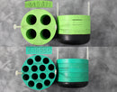 x2 Beckman Bucket Adapters (lime green 345371), x2 Beckman Bucket Adapters (green 349950)