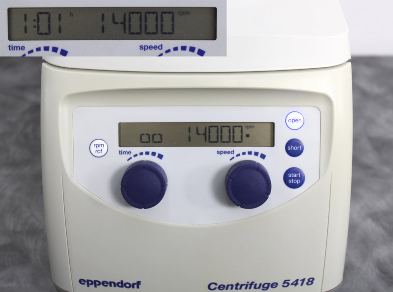 Eppendorf 5418 Benchtop Microcentrifuge with FA-45-18-11 Fixed Angle Rotor