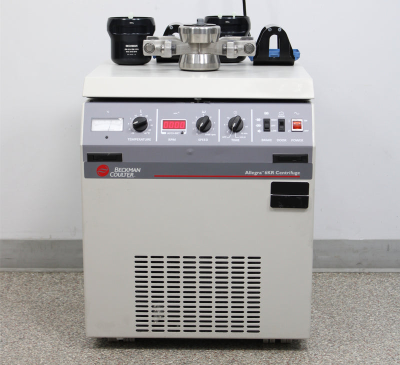 Beckman Coulter Allegra 6KR Kneewell Refrigerated Centrifuge and GH-3.8A Rotor