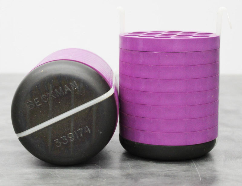 Beckman 341939 19x12mL Purple Adapter for JS-4.2 Rotor Bucket w/ 90-Day Warranty - New Life Scientific