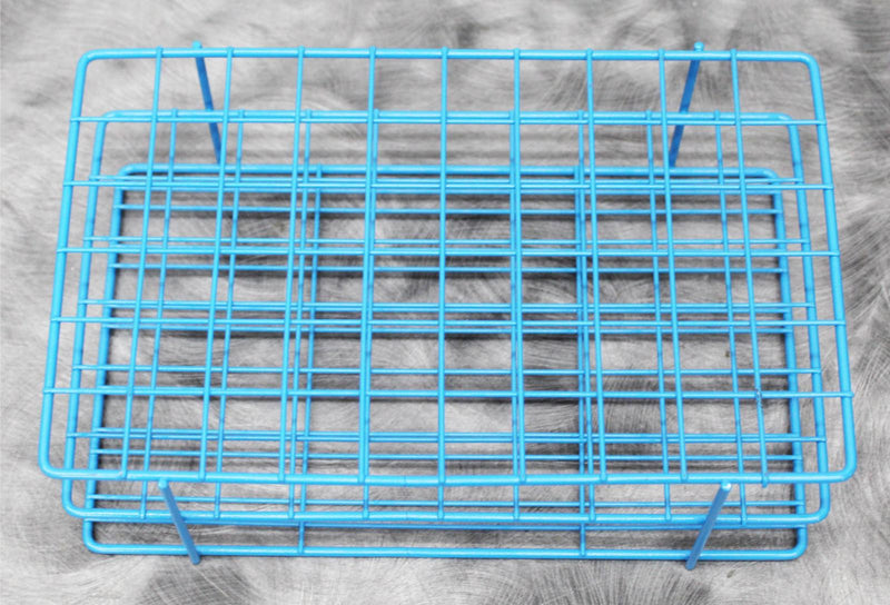 Lot of 4 Test Tube Holder Racks 60 Tubes x 20mm Each Rack Coated Wire