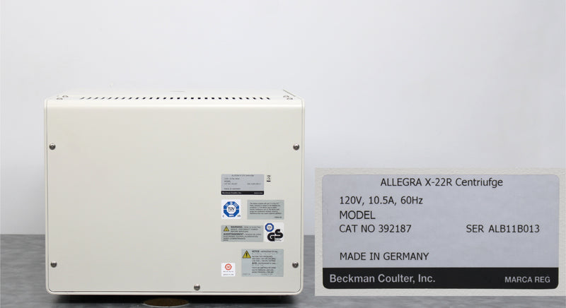 Beckman Coulter Allegra X-22R Refrigerated Benchtop Centrifuge and SX4250 Rotor