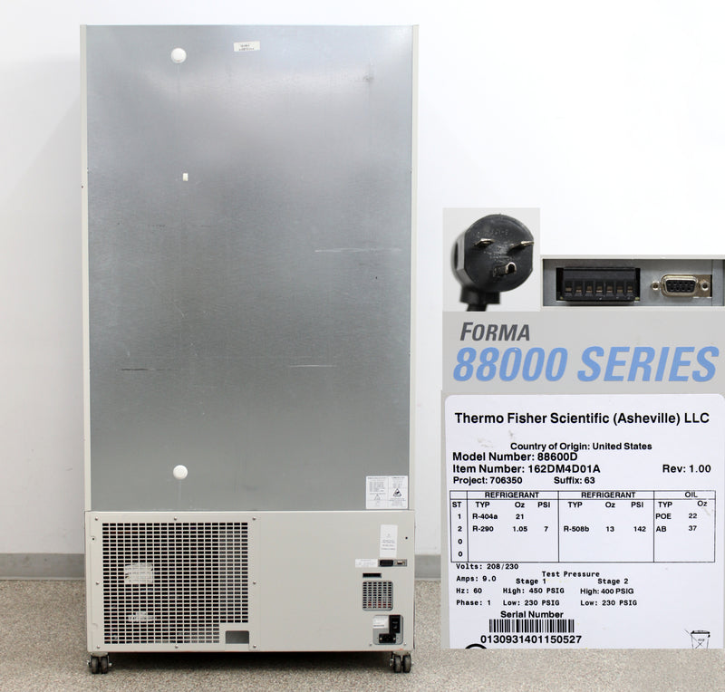 Thermo Forma 88000 Series -86C 88600D Upright ULT Ultra-Low Temperature Freezer