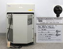 Kendro Sorvall RC-5B Plus Refrigerated Floor Centrifuge Back Panel, Label with Serial Number and Date of Manufacture, Plug