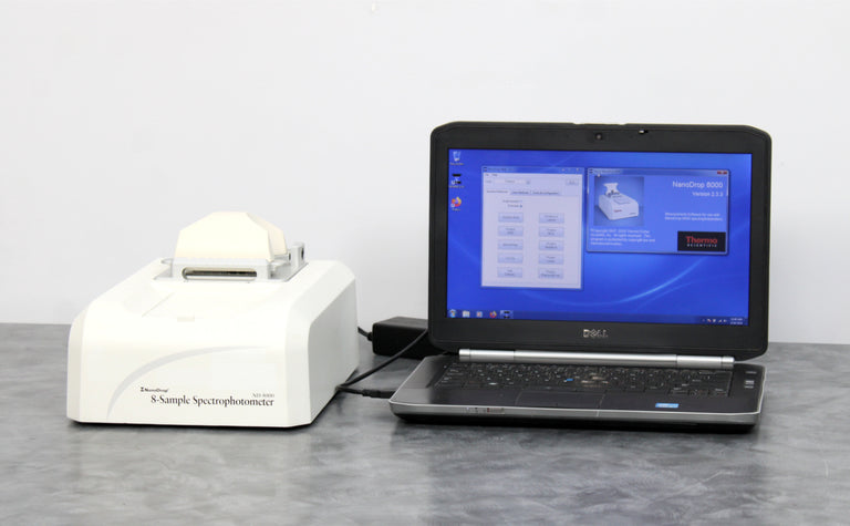 NanoDrop ND-8000 8-Sample UV/Vis Spectrophotometer with Laptop & Software