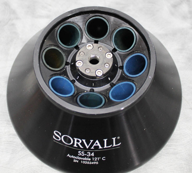 Sorvall 28020 SS-34 Fixed Angle Centrifuge Rotor 20,500 RPM 8x50mL