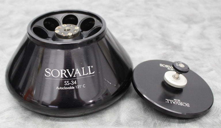 Sorvall 20,500 RPM Fixed Angle Centrifuge SS-34 Rotor 8 x 50 mL 28020