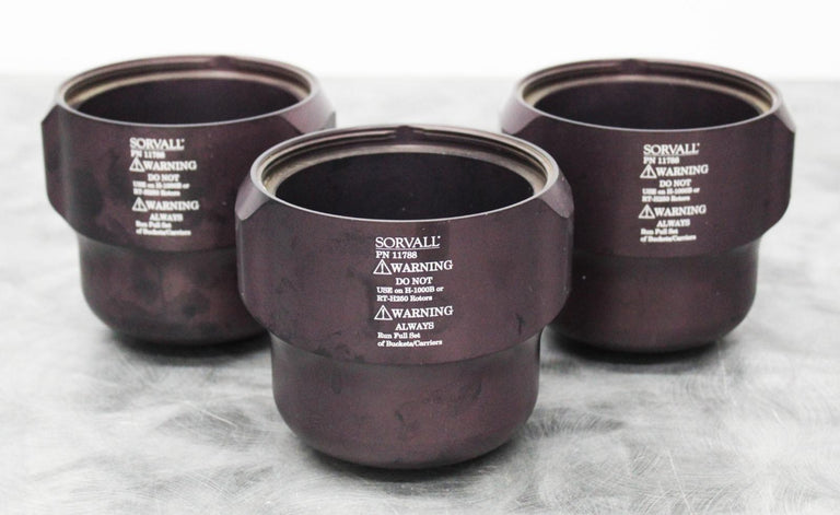 Lot of 3 Sorvall 11788 Centrifuge Rotor Swing Buckets 750mL 4,700 RPM 4,700 RPM