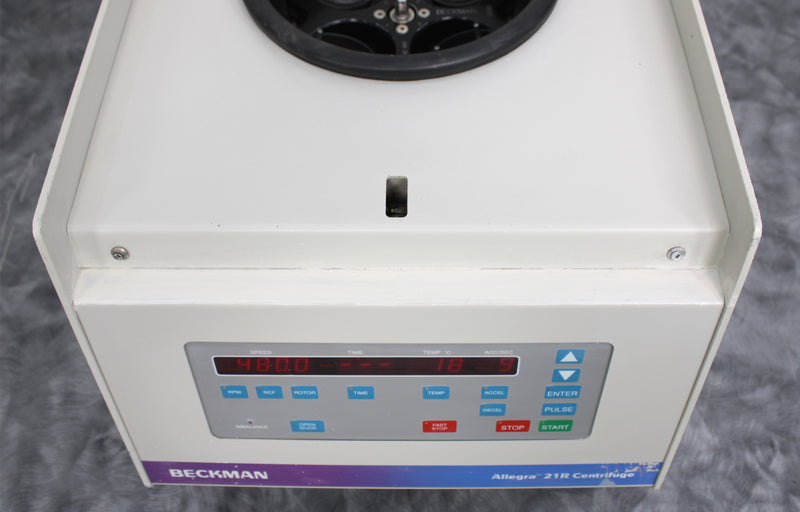 Beckman Allegra 21R Refrigerated Benchtop Centrifuge 367570 with S4180 Rotor