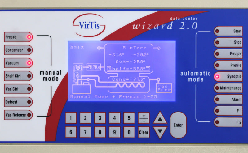 SP VirTis Advantage XL-70 Benchtop Shelf Freeze Dryer Lyophilizer & Vacuum Pump