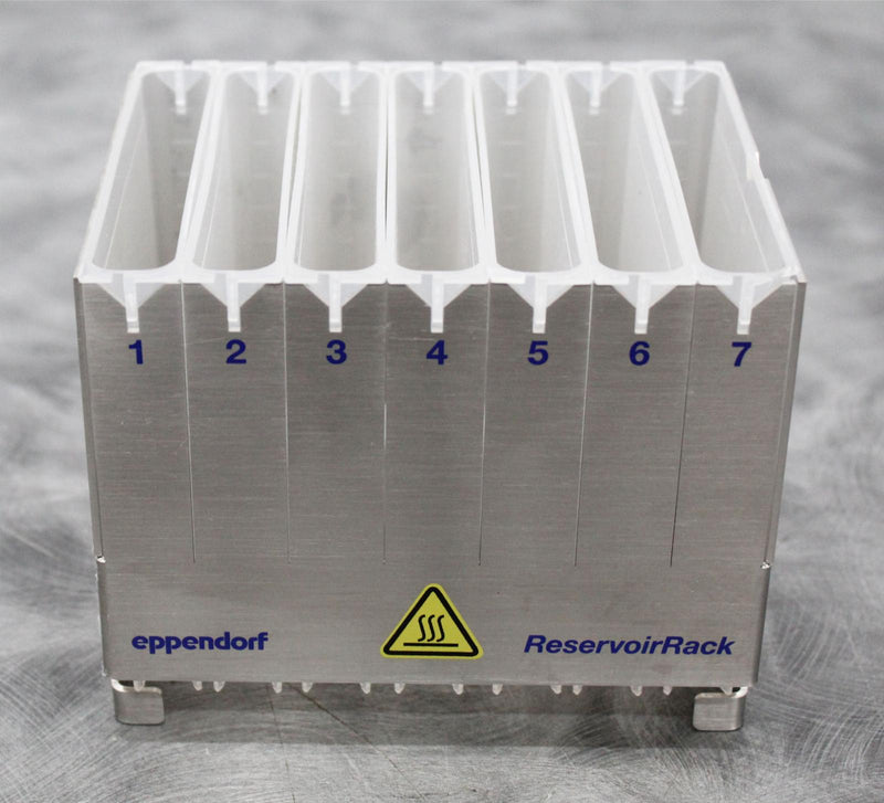 Lot of 2 Eppendorf 5075754002 Reservoir Racks with 7 Reservoirs