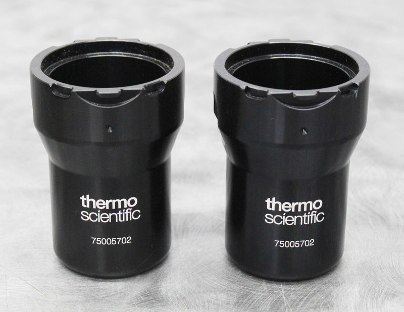 x2 Thermo Scientific 75005702 Centrifuge Round Rotor Buckets for TX-150 Rotor