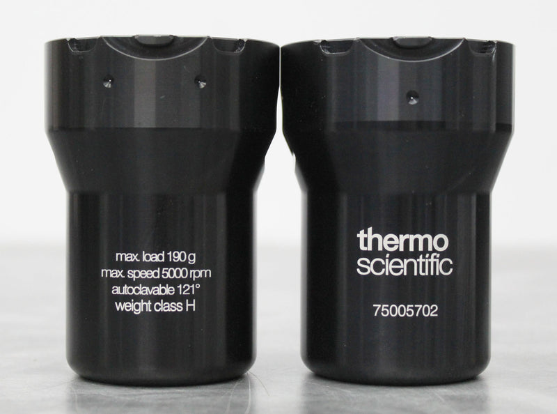 x2 Thermo Scientific 75005702 Centrifuge Round Rotor Buckets for TX-150 Rotor