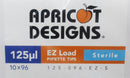 Apricot Designs EZ 125ul Load Pipette Tips Sterile Case Pack 4 Boxes 10x96