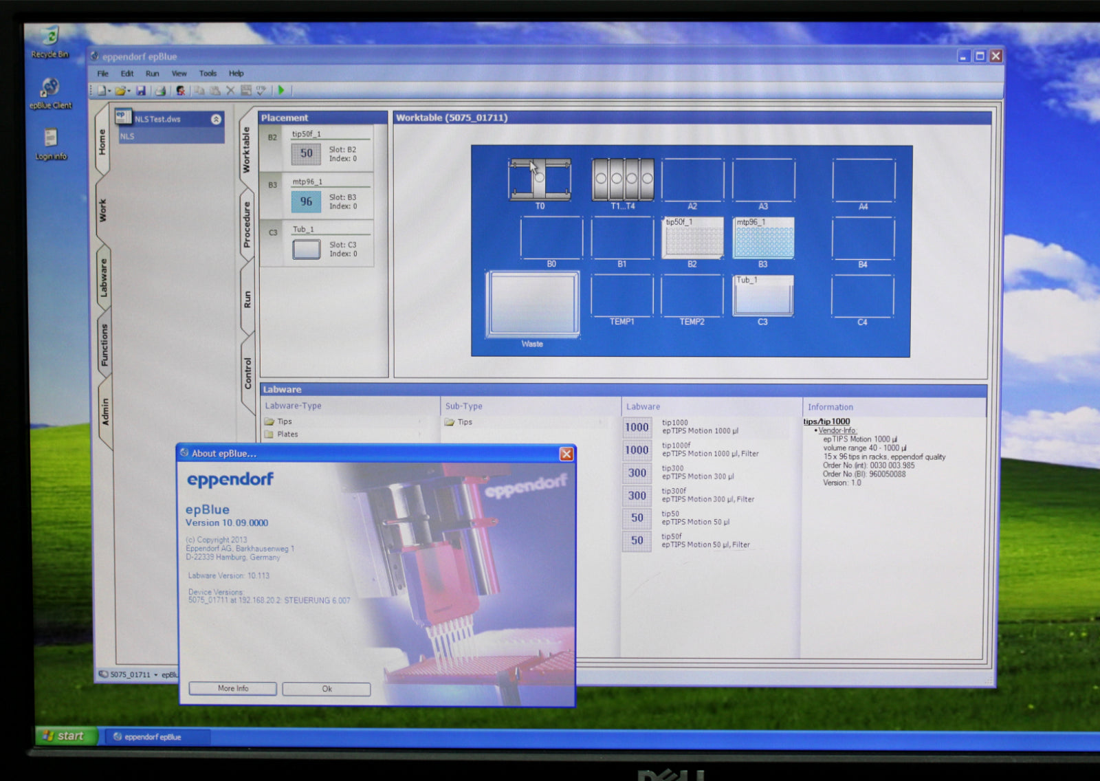 Epmotion Settings Eppendorf epMotion 5075 Liquid Handler for Labs with PC