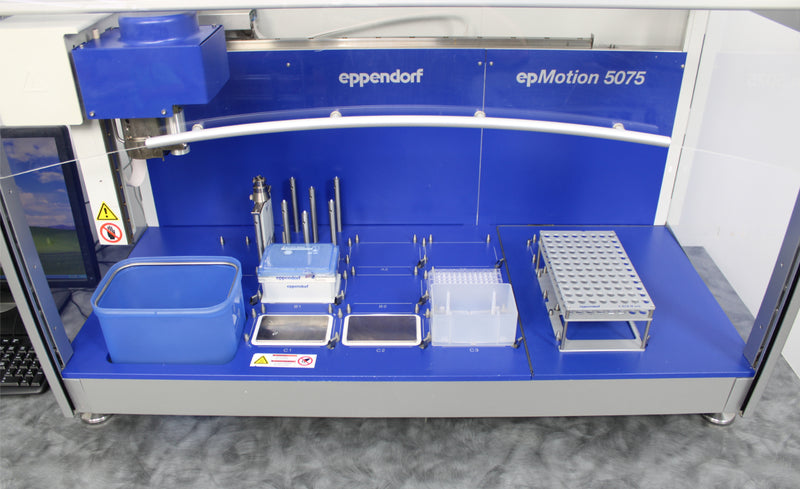 Eppendorf epMotion 5075 Liquid Handler Workstation with PC and epBlue Software