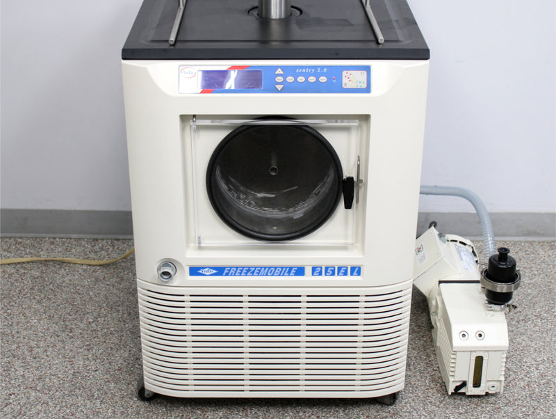 SP VirTis 25EL Freezemobile FM25EL-85 Freeze Dryer Lyophilizer 446197 and Pump