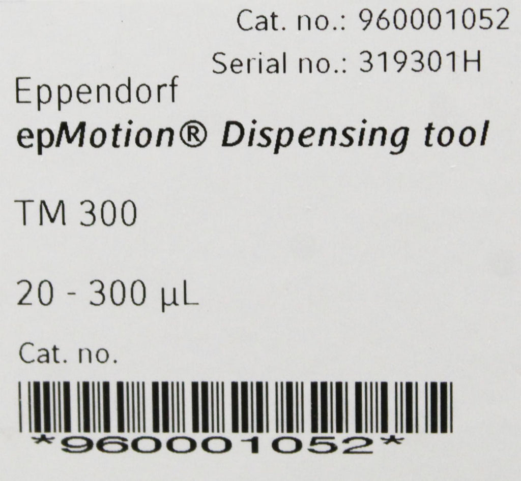 Epmotion Tools Eppendorf epMotion 960001052 8-Channel TM300 Dispensing Tool 20-30010u