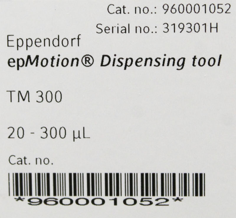 Eppendorf epMotion 960001052 8-Channel TM300 Dispensing Tool 20-30010uL