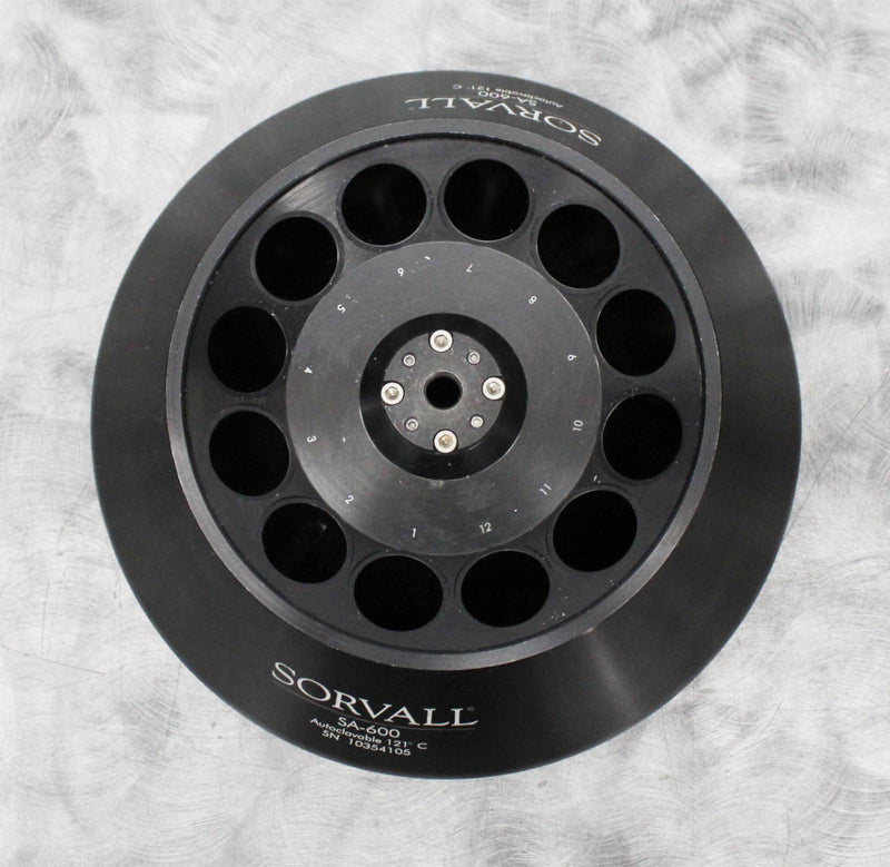 Sorvall 28500 SA-600 Centrifuge Rotor Fixed-Angle 12x50mL 17,000 RPM